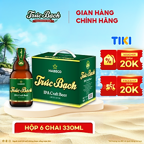 Bia Trúc Bạch IPA Craft - Hộp 6 chai 330ml