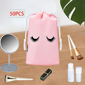 50 Pieces Travel Toiletry Makeup Pouch for Travel Makeup Supplies Cosmetic Pouch
