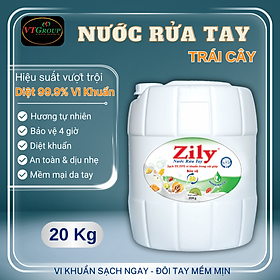 Nước rửa tay Zily can 20kg - Tặng 1 chai xịt thơm & khử mùi Zily 300g