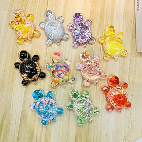 Rùa nước KHỔNG LỒ size 9,5cm mô hình túi mù 10 màu đồ chơi mô hình nhân vật DIY trang trí decor phát sáng B209