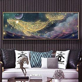 Mua Tranh Canvas Chú Cá Voi Nghệ Thuật Đẹp - Trang Trí Không Gian Gia Đình Thêm Sang Trọng