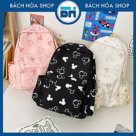 Balo nữ đi học BH Kids hình chuột Mickey dễ thương làm cặp sách, túi xách thời trang - BHS87