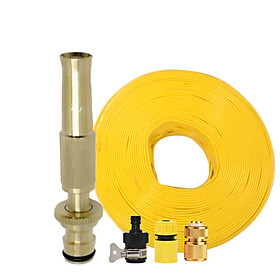 Mua Bộ dây vòi xịt nước rửa xe tưới cây loại 3m 5m 206587Vđầu đồng cút đồng d.vàng