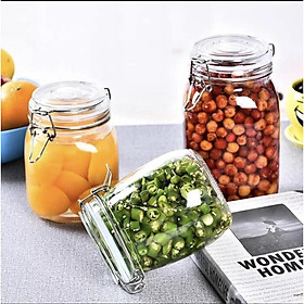 Mua Lọ (HŨ) Thủy tinh nắp cài kín đựng đồ khô  thực phẩm  ngâm trái cây tiện dụng nhiều kích cỡ 500ml ~ 1000ml