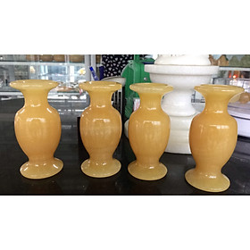 Mua Cặp Lục Bình ( Lọ Hoa ) phong thủy đá Ngọc hoàng long - Cao 12 cm
