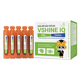 Siro Bổ Não Trẻ em Vshine IQ - Bổ sung DHA giúp bổ não, bổ mắt cho trẻ, giúp trí não nhạy bén, thông minh hơn, tiếp thu tốt hơn.