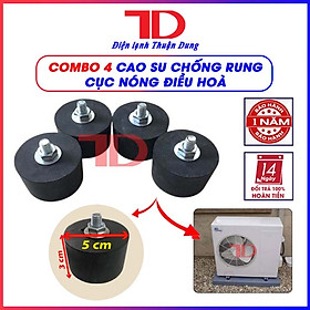 Combo 4 Cao su chống rung cục nóng điều hòa, máy lạnh