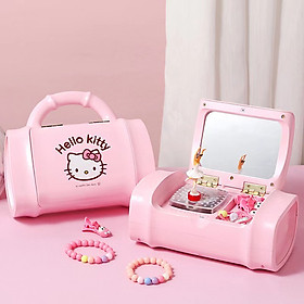 [Hàng Sẳn] Hộp Nhạc Đựng Trang Sức Hình Hello Kitty màu hồng, Cô Gái Múa Ba Lê Xinh Xắn, đẹp mắt