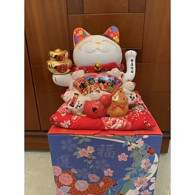 Mua Mèo thần tài sứ cao 20cm