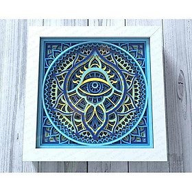 Mua Tranh giấy nhiều lớp mandala thiêng