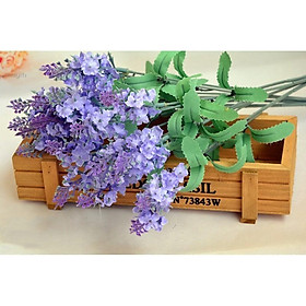 Mua Hoa giả  nhánh hoa lavender oải hương 4 màu siêu đẹp trang trí nhà cửa  quán cafe