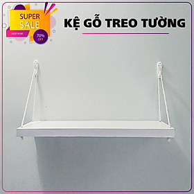 Kệ Gỗ Treo Tường Đơn Chân Tam Giác, Giá Gắn Tường Decor Trang Trí Phòng Khách, Phòng Làm Việc