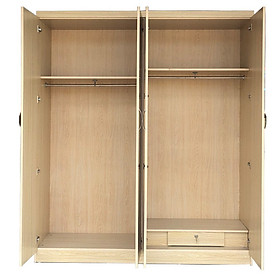 Mua Tủ Áo Gỗ MDF 4 Cánh Melamine Vân Lim