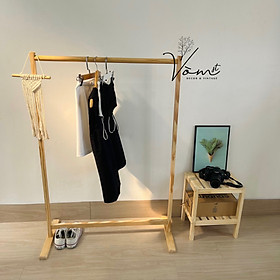 Mua  GK003  Giá treo quần áo  chất liệu gỗ thông cao cấp 1m2 - lắp ráp dễ dàng - bền chắc chắn