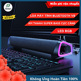 Mua Loa Vi Tính Bluetooth Để Bàn Niye V8 LED Rgb Cực Đẹp  Âm Thanh Super Bass Ấn Tượng  Nghe Nhạc Chơi Game  Xem Phim Siêu Đã  Thiết Kế Soundbar Hiện Đại-Hàng Chính Hãng