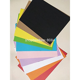 Set 20 tờ bìa cứng màu A4 khác nhau