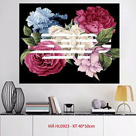 Mua Tranh tự tô màu theo số sơn dầu số hóa Tranh 5 bông hoa HL0923