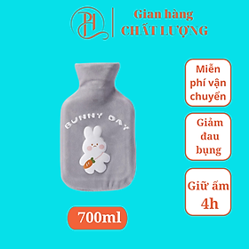 Túi chườm bụng kinh 700ml, túi chườm nóng giảm đau bụng đau lưng nam tặng