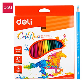  Bút chì màu hình tam giác Deli, 12 màu/18 màu/24 màu - EC00100/EC00110/EC00120