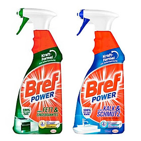 Combo tẩy rửa đa năng bref power cho bếp và toilet 750ml x 2 chai - đức