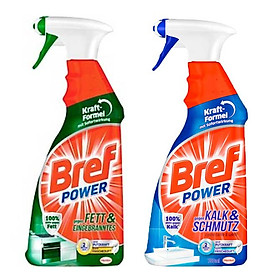 Combo Tẩy rửa đa năng Bref Power cho Bếp và Toilet 750ml x 2 Chai - Đức