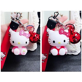Bộ móc khóa Hello Kitty 1 siêu dễ thương kèm bộ chuông - MK03