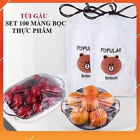 Mua SET COMBO 100 TÚI MÀNG BỌC THỰC PHẨM CÓ CHUN CO GIÃN TÁI SỬ DỤNG NHIỀU LẦN