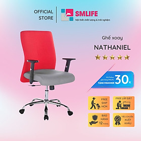 Mua Ghế xoay văn phòng lưng trung rời bọc vải SMLIFE Nathaniel