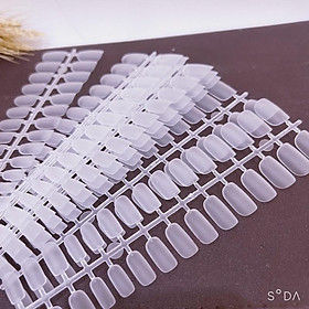 Hộp 240 Móng Up Ngắn Tròn Hạt Na, Vuông Ngắn Làm Nail, Bầu Dẻo Ôm Form Cao Cấp, Nhẹ Bền Đẹp, Móng Úp Dễ Gắn, Làm Móng Đẹp Tự Nhiên