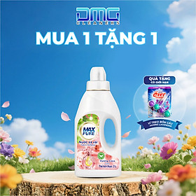 MUA 1 TẶNG 1: Chai 2L nước xả Maxpure hương Coco TẶNG vỉ 4 viên treo bồn cầu hương lavender