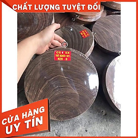 Thớt Nghiến Tây Bắc 100% đường kính 26cm dày 2cm