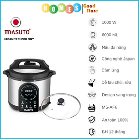 Mua Nồi Áp Suất Siêu Tốc MASUTO Công Nghệ Nhật Bản Dung Tích 6L Công Suất 1000W - Hàng Chính Hãng