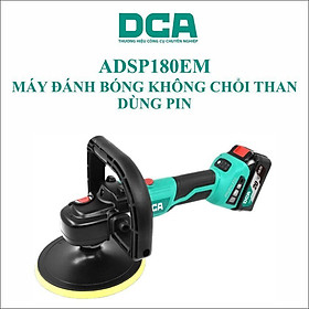 MÁY ĐÁNH BÓNG KHÔNG CHỔI THAN DÙNG PIN 20VMAX/4AH*2 SẠC2A DCA ADSP180EM - HÀNG CHÍNH HÃNG