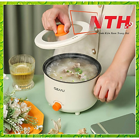 Mua Nồi Lẩu Điện Mini Đa Năng  Ca Nấu Mì Ozhu 2 Nấc Nhiệt Tặng Kèm Giá Hấp Dung Tích 1.8L Công Suất 600w Chất Liệu Cao Cấp