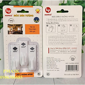 Mua Móc treo dính tường bằng nhựa cao cấp HOFACO - Móc 3 vuông HPG08  - bao giá toàn quốc