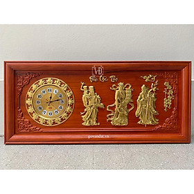 Mua Tranh gỗ đồng hồ tam đa 81x41x3cm
