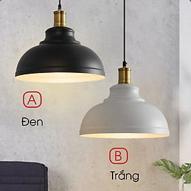 Mua Đèn thả chao hợp kim cao cấp TCF.02 Đen/Trắng