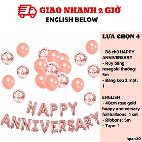 Bộ bong bóng trang trí tiệc kỷ niệm Happy Anniversary hpan20