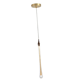 Glass Pendant Lights Drop Shaped Hanging Ceiling Lamp for Kitchen Bedroom