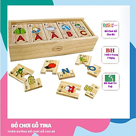 Bộ tìm chữ cái tiếng việt ,đồ chơi gỗ giáo dục thẻ học chữ cái tiếng việt đồ chơi thông minh cho bé 2 tuổi