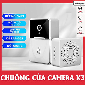 Mua Chuông Cửa Thông Minh Có Camera HD Kết Nối WiFi X3 Hỗ Trợ Tầm Nhìn Ban Đêm Đổi Giọng Nói