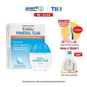 Nước nhỏ mắt giữ ẩm & bổ sung khoáng chất V.Rohto Mineral Tear 13ml