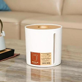 Mua Hộp đựng giấy tròn mặt tre trúc tự nhiên cao cấp 8362