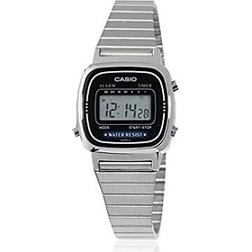 Casio Women's Digital Watch with Stainless Steel Bracelet LA670W
