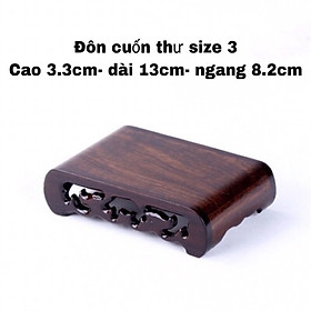 Mua Đôn Tầu Bằng Gỗ Gụ Dáng Cuốn Thư Dùng Kê Ấm Chén Trà  Lư Hương  Chậu Cây Bonsai Với Nhiều Kích Thước