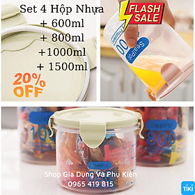 Sét 4 hộp tròn Việt Nhật