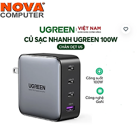 Mua Củ sạc nhanh USB Type C 4 cổng 100W GaN Hỗ trợ QC4+  PD3.0 Ugreen 40737 CD226 - Hàng chính hãng