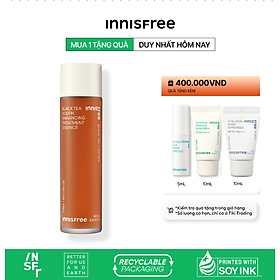 Nước dưỡng ngăn ngừa lão hóa từ trà đen innisfree Black tea Treatment Essence 145 mL (New 2023)