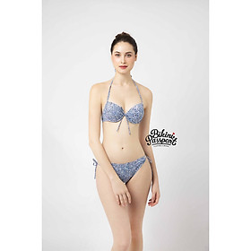 BIKINIPASSPORT Đồ bơi áo tắm Bikini cột dây 2 bên - Da báo BS099_LEO