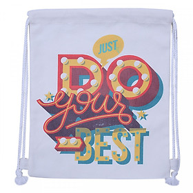 Nơi bán Túi Dây Rút Canvas Cá Chép - Just Do Your Best (35 x 40 cm) - Giá Từ -1đ